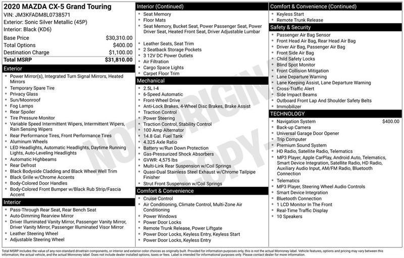 Mazda CX-5 Grand Touring 2020