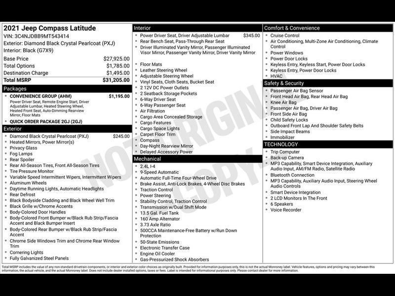2021 Jeep Compass Latitude 4WD