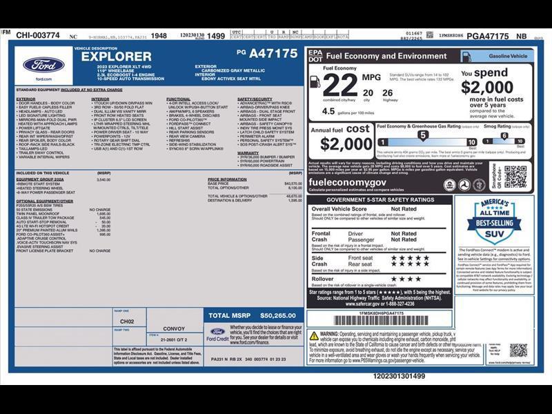 Ford Explorer XLT AWD 2023