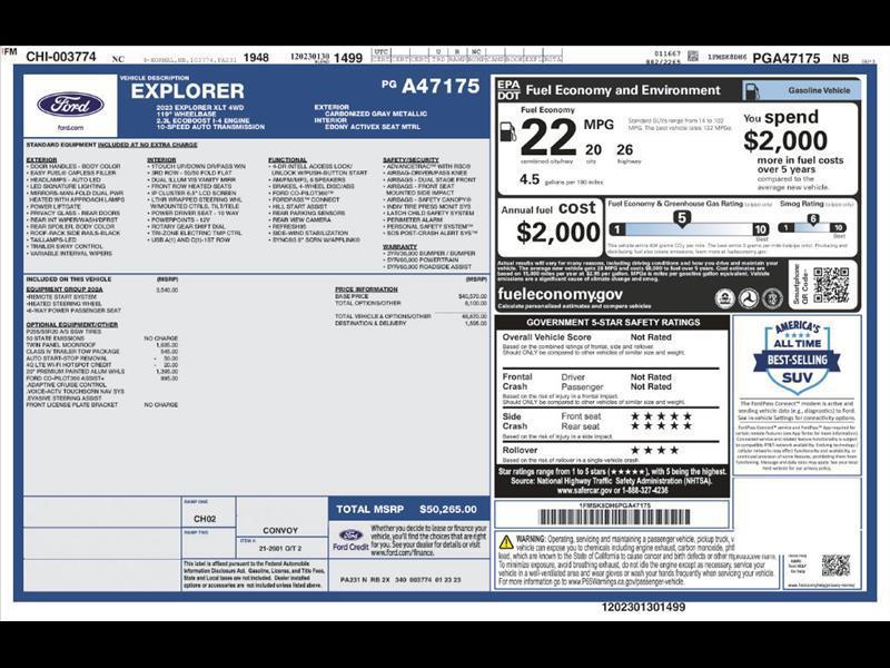 2023 Ford Explorer XLT AWD