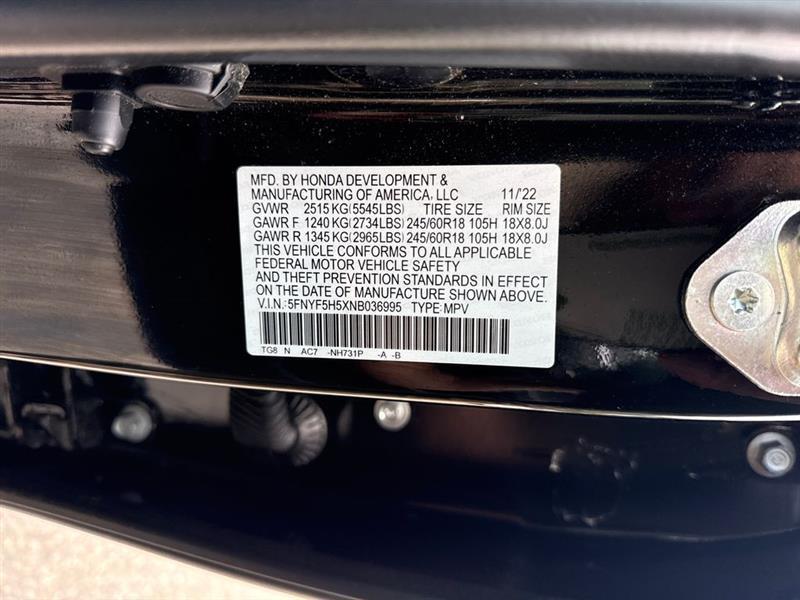 Honda Pilot EXL 2WD 2022