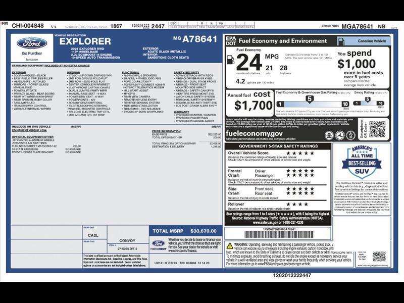 2021 Ford Explorer Base