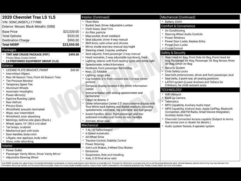 2020 Chevrolet Trax LS AWD