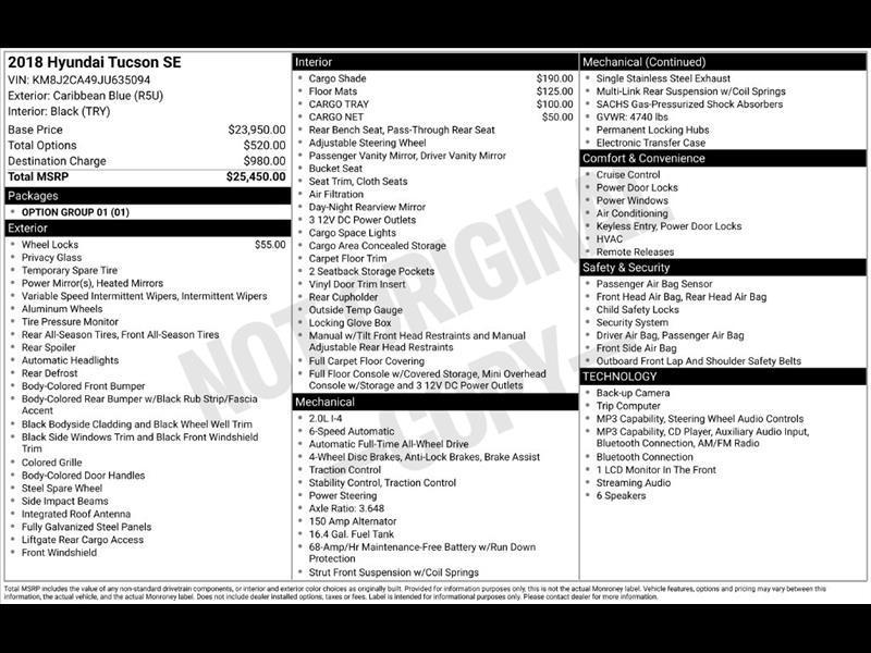 2018 Hyundai Tucson SE AWD