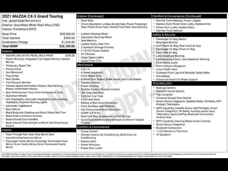 Mazda CX-5 Grand Touring 2021