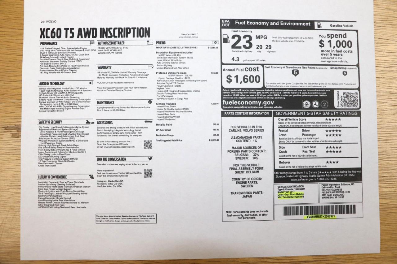 Volvo XC60 T5 AWD Inscription 2017