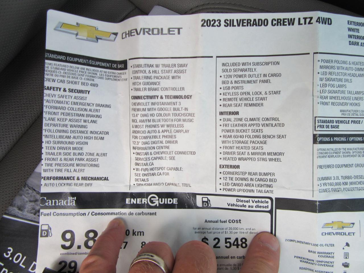 Chevrolet Silverado 1500 LTZ Crew Cab 4WD 2023