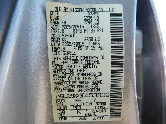 Nissan Frontier 2WD XE Crew Cab V6 Auto Long Bed 2003