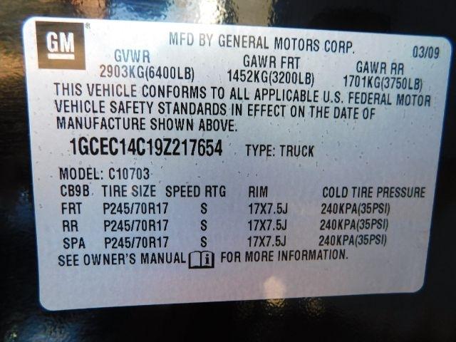 Chevrolet Silverado 1500 2WD Reg Cab 119.0" Work Truck 2009