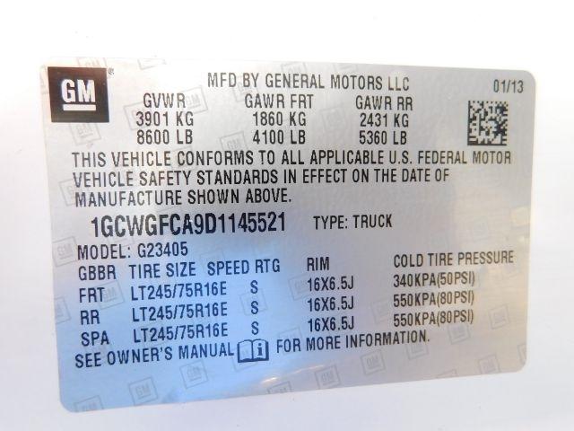 Chevrolet Express Cargo Van RWD 2500 135" 2013