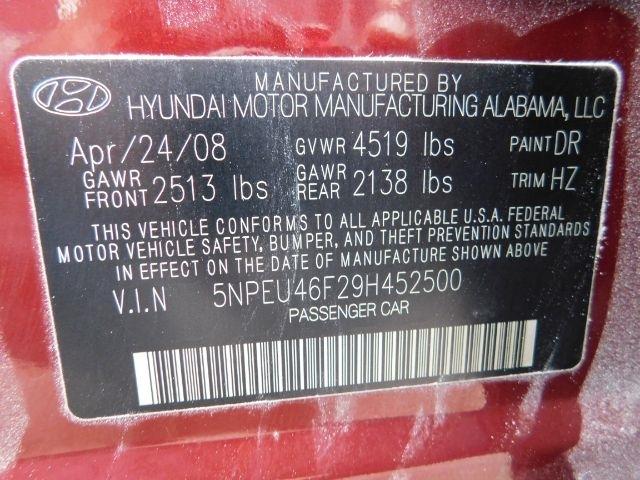 Hyundai Sonata 4dr Sdn V6 Auto SE 2009