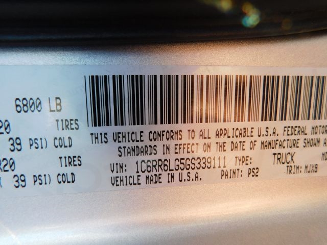 RAM 1500 2WD Crew Cab 140.5" Big Horn 2016