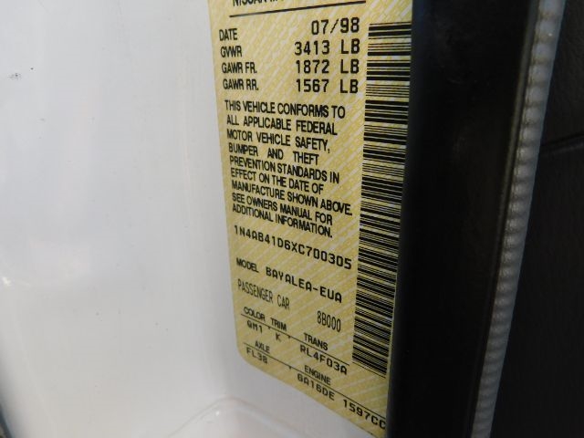 Nissan Sentra 4dr Sdn XE Manual 1999