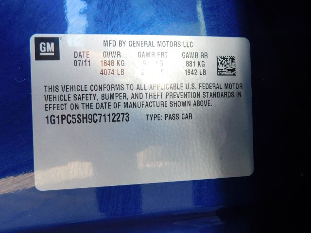 Chevrolet Cruze 4dr Sdn LS 2012