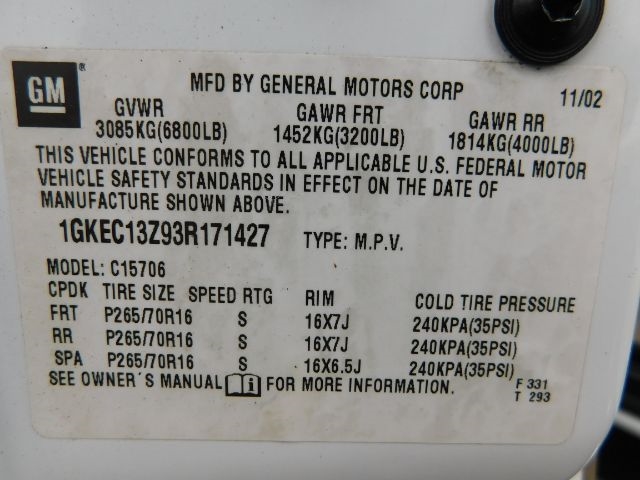 GMC Yukon 4dr 1500 SLE 2003