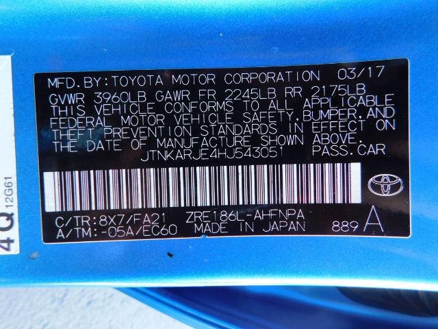 Toyota Corolla iM CVT (Natl) 2017