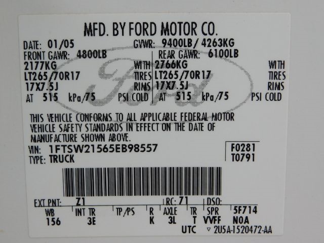 Ford Super Duty F-250 Crew Cab 156" King Ranch 4WD 2005