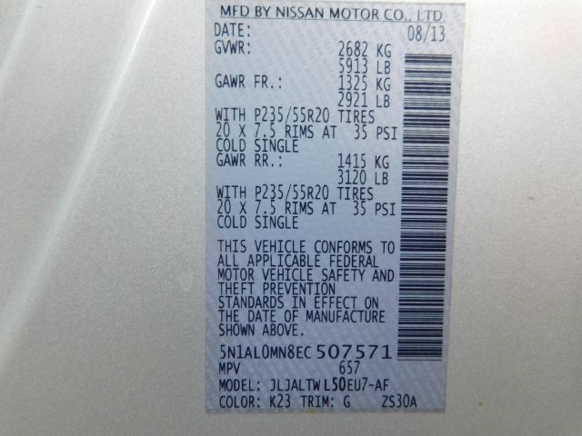 Infiniti QX60 FWD 4dr 2014