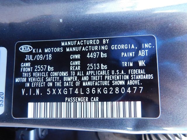 Kia Optima S Auto 2019