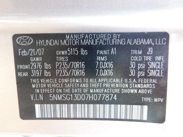 Hyundai Santa Fe FWD 4dr Manual GLS *Ltd Avail* 2007