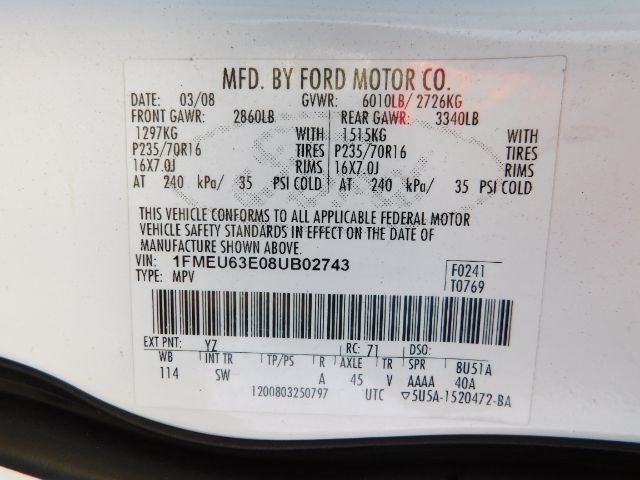 Ford Explorer RWD 4dr V6 XLT 2008