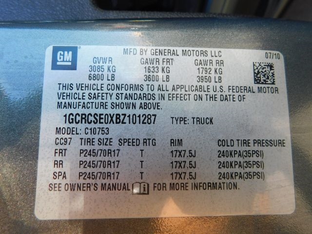 Chevrolet Silverado 1500 2WD Ext Cab 143.5" LT 2011