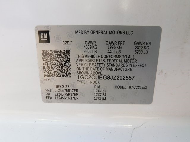 Chevrolet Silverado 2500HD 2WD Double Cab 158.1" Work Truck 2018