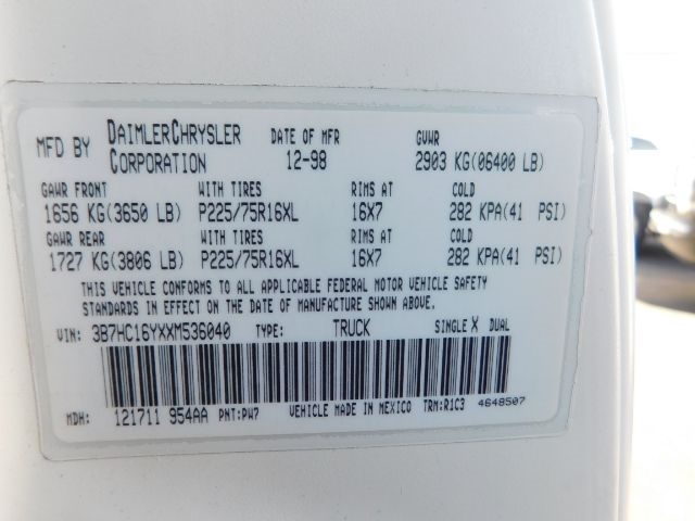 Dodge Ram 1500 2dr Reg Cab 119" WB 1999