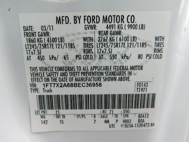 Ford Super Duty F-250 SRW 2WD SuperCab 142" Lariat 2011