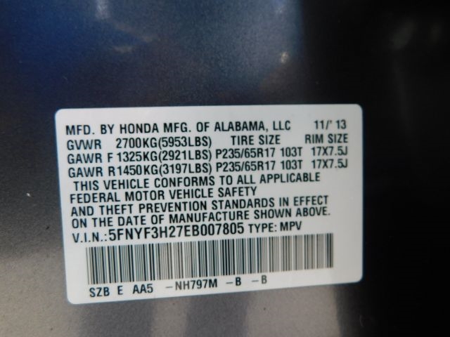 Honda Pilot 2WD 4dr LX 2014
