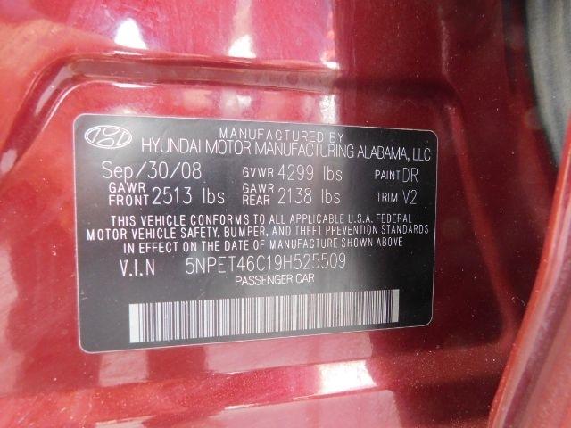 Hyundai Sonata 4dr Sdn I4 Auto GLS PZEV 2009