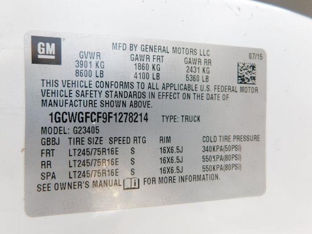 Chevrolet Express Cargo Van RWD 2500 135" 2015