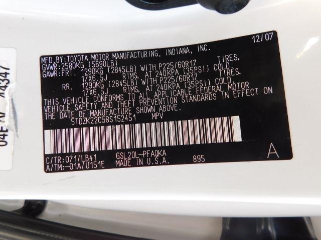 Toyota Sienna 5dr 7-Pass Van XLE FWD (Natl) 2008