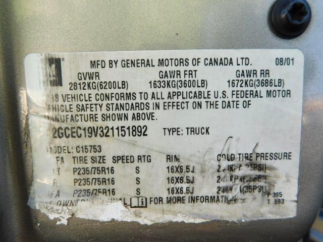 Chevrolet Silverado 1500 Ext Cab 143.5" WB LS 2002