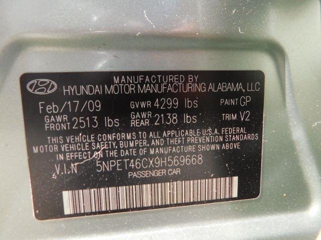 Hyundai Sonata 4dr Sdn I4 Auto GLS PZEV 2009