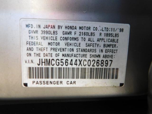 Honda Accord Sdn 4dr Sdn LX Auto 1999