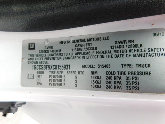 Chevrolet Colorado 2WD Reg Cab Work Truck 2012