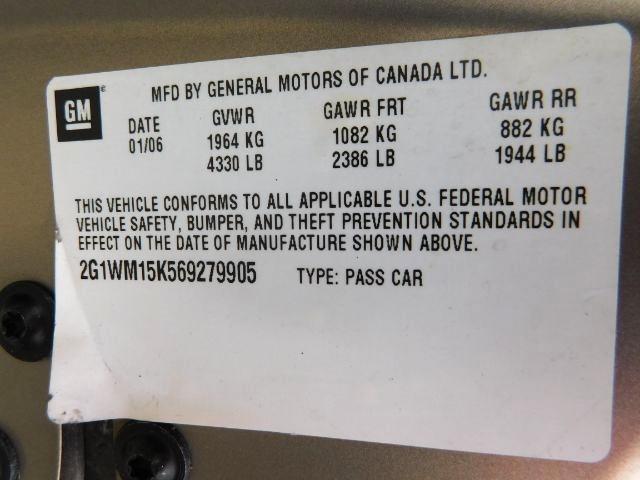 Chevrolet Monte Carlo 2dr Cpe LT 3.5L 2006