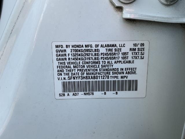 Honda Pilot 2WD 4dr Touring w/Navi 2010