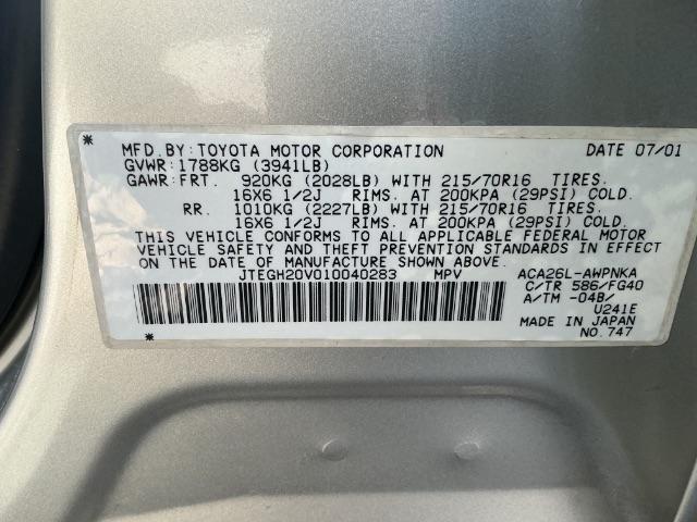 Toyota RAV4 4dr Manual (Natl) 2001