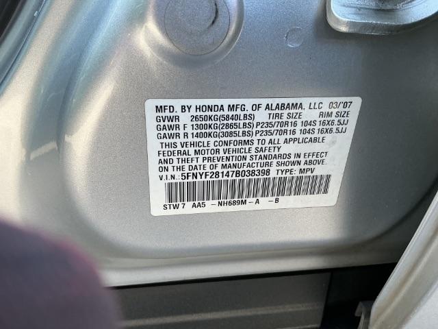 Honda Pilot 2WD 4dr LX 2007