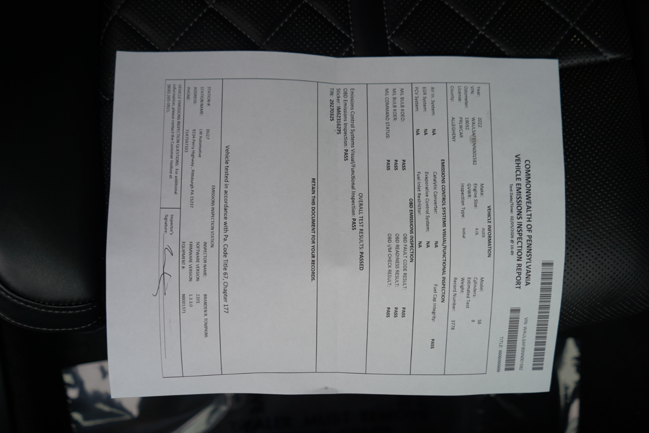 Audi S8 4.0 TFSI 2022