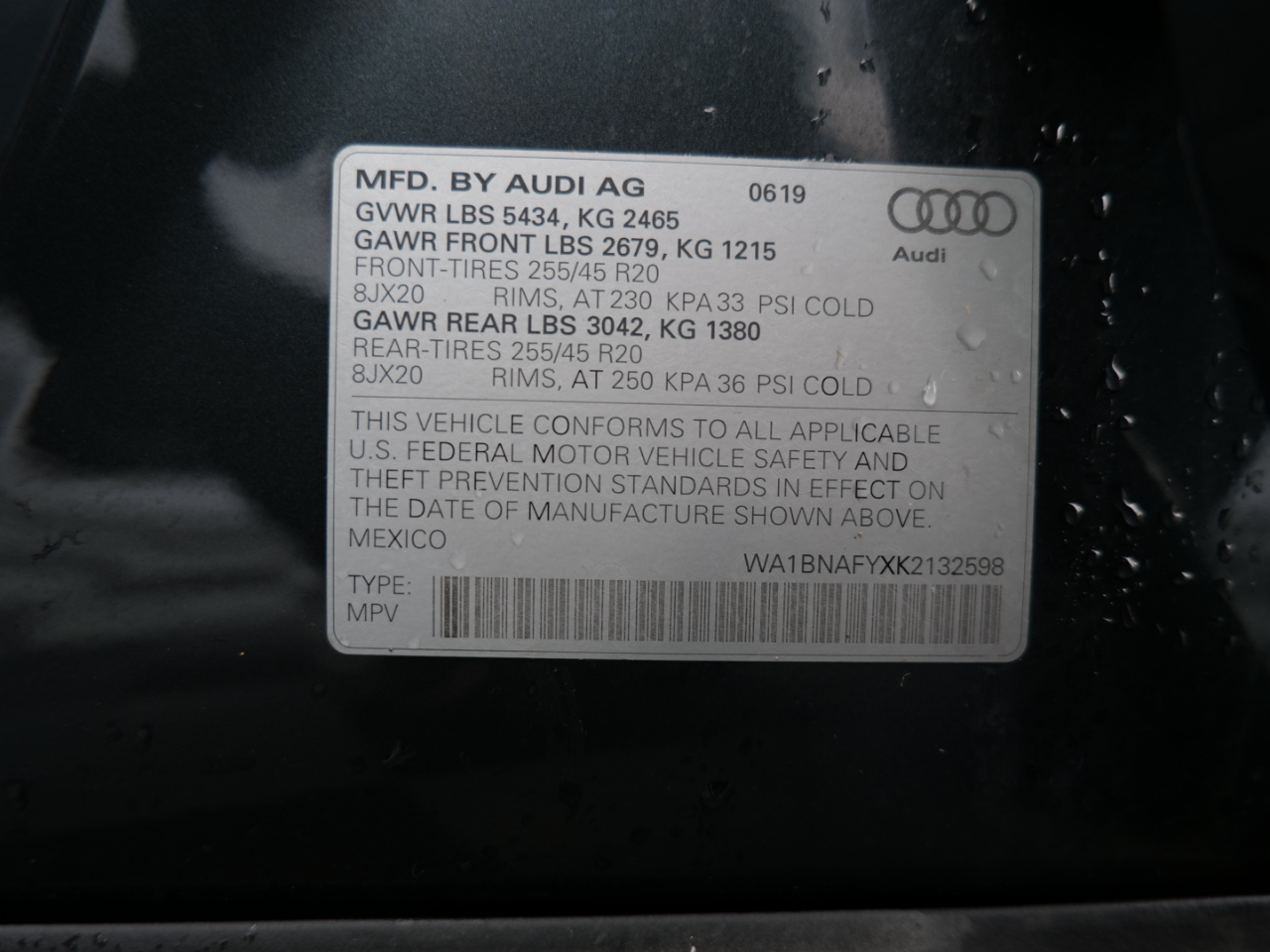 Audi Q5 Premium Plus 45 TFSI quattro 2019 Audi Q5 Premium Plus 45 TFSI quattro 2019