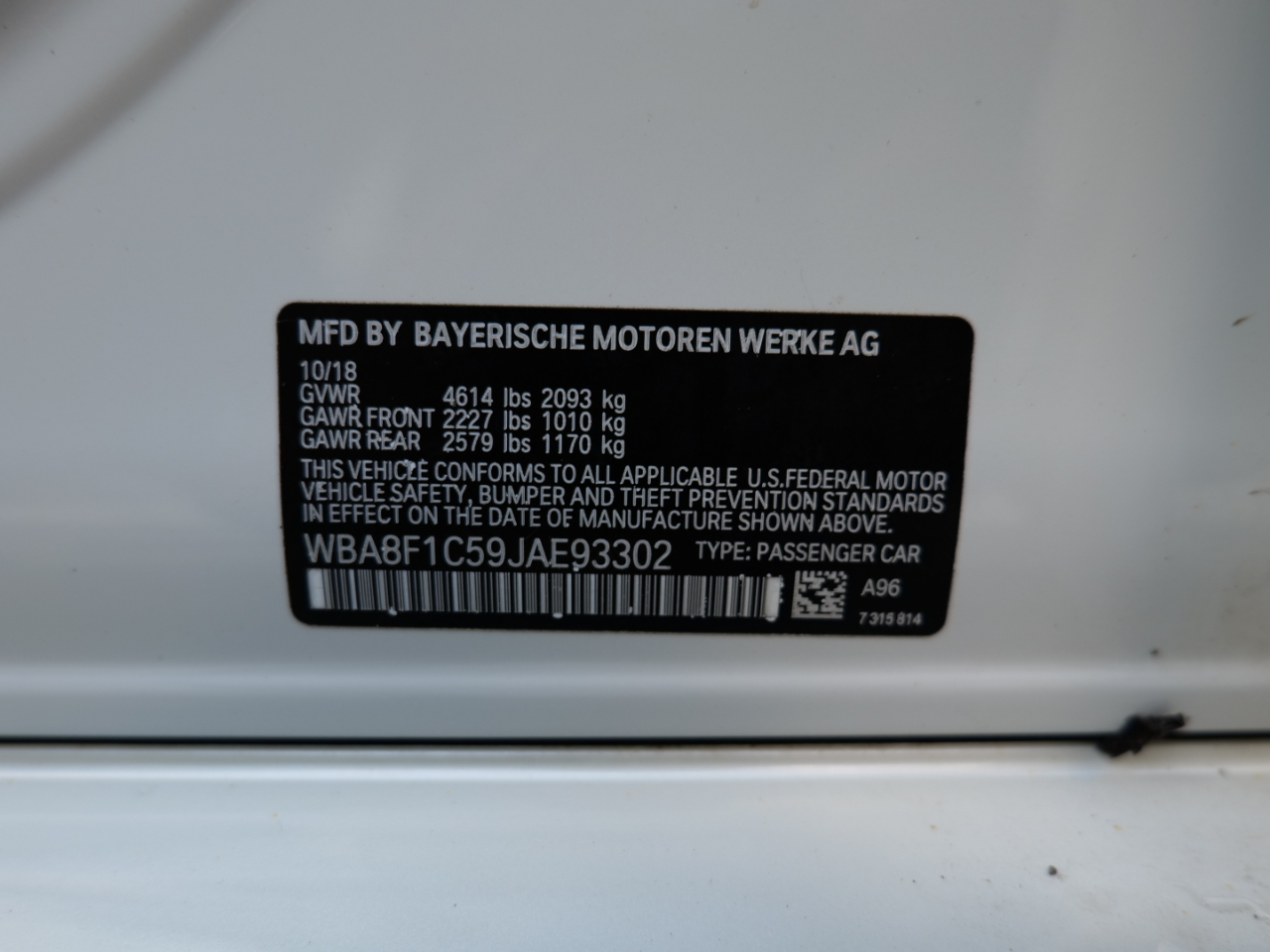 BMW 3 Series 328d xDrive Sedan 2018 BMW 3 Series 328d xDrive Sedan 2018