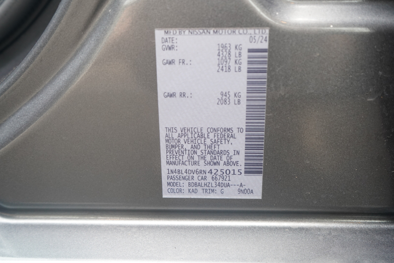 Nissan Altima 2.5 SV Sedan 2024