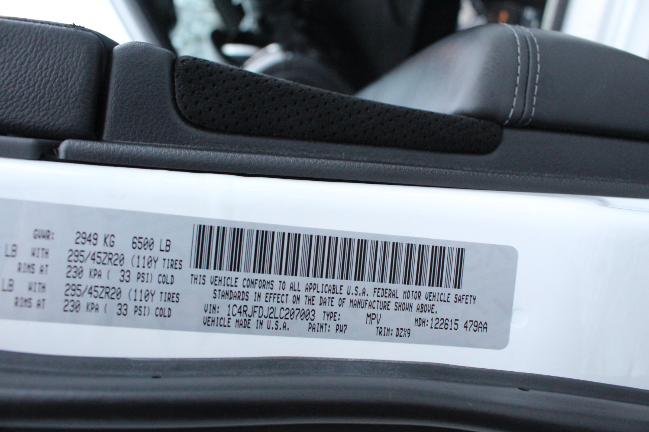 Jeep Grand Cherokee SRT 4x4 2020