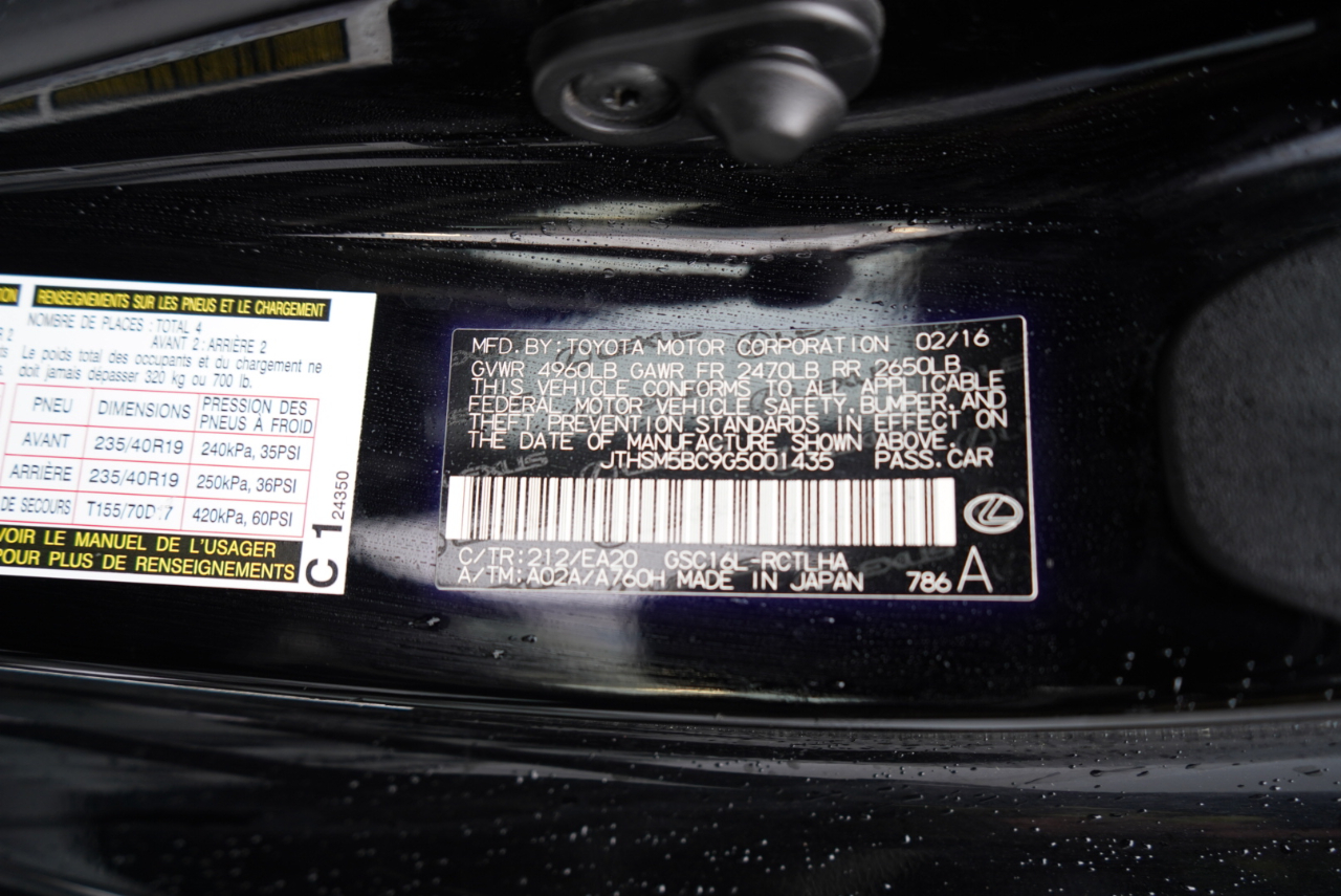 Lexus RC 300 2dr Cpe 2016