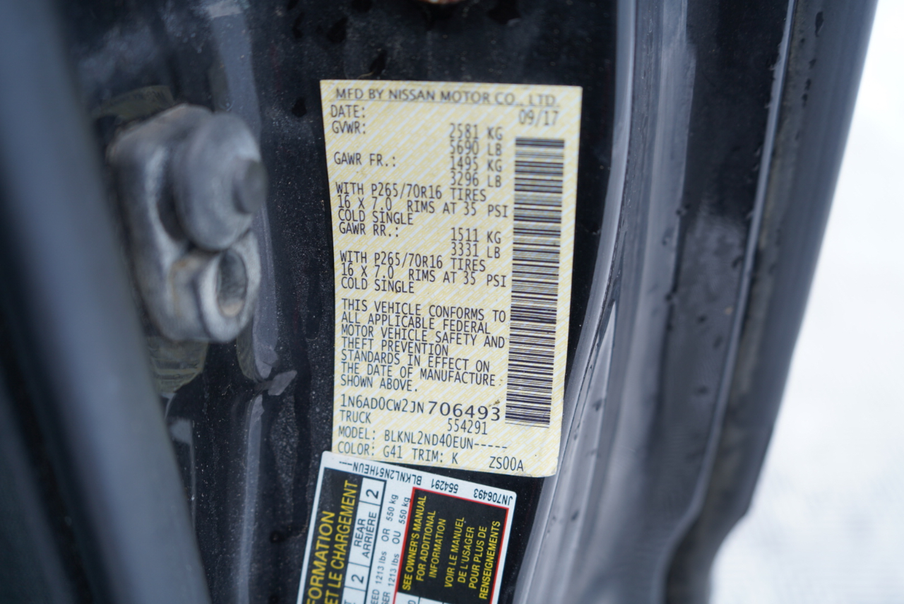 Nissan Frontier King Cab 4x4 SV V6 Auto 2018