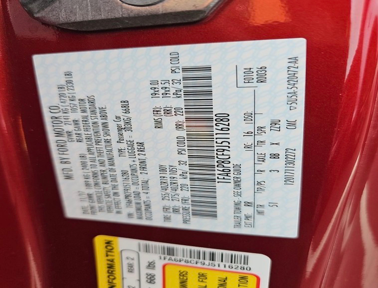 Ford Mustang GT Fastback 2018