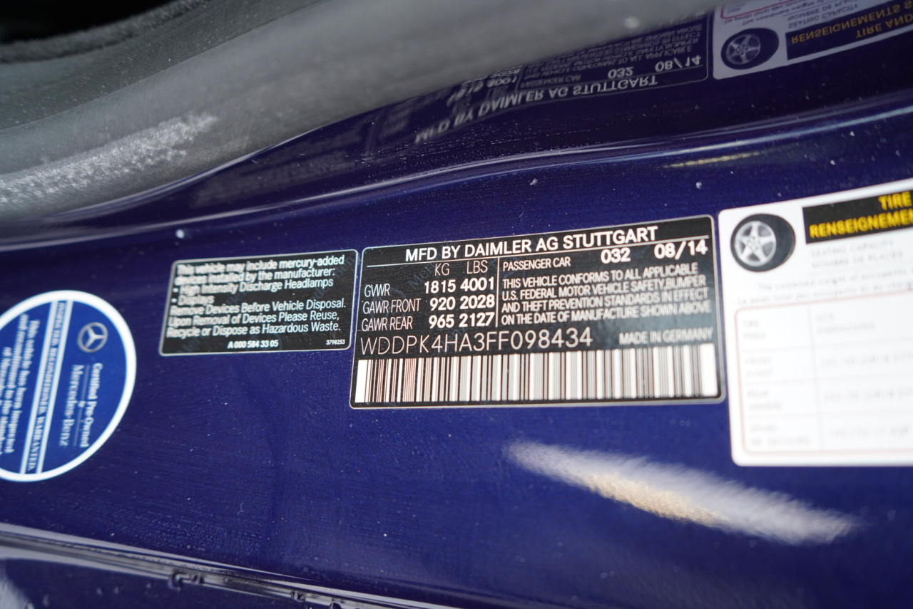 Mercedes-Benz SLK-Class 2dr Roadster SLK 250 2015